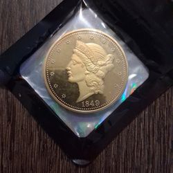 $20 Gold Plated Over Silver Coin