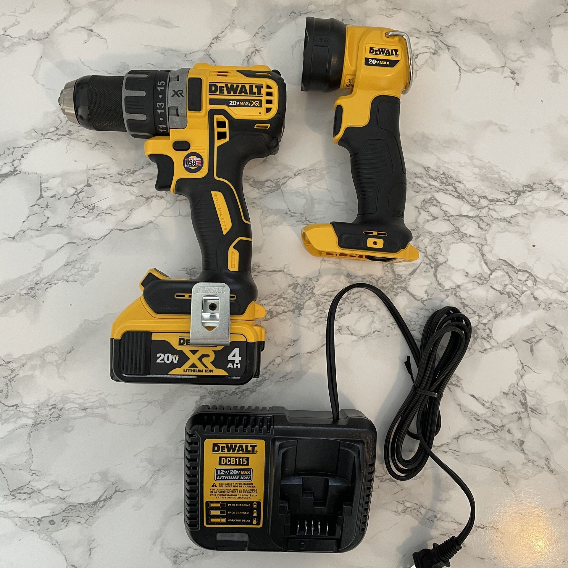 Dewalt 20volt Brushless Driver And Flashlight