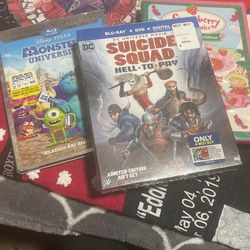 Movies! Suicide Squad (sealed) Monsters university
