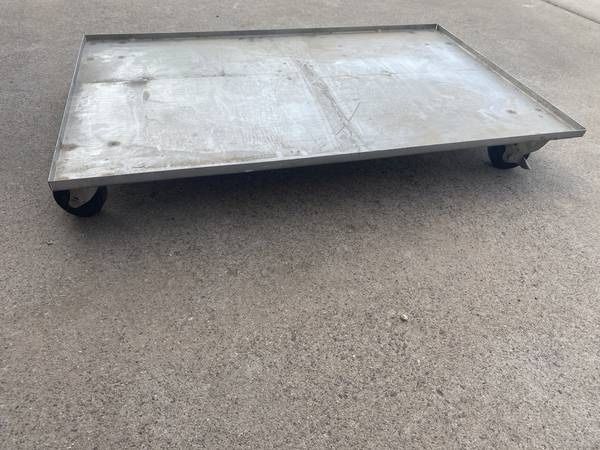 heavy duty all metal moving dolly with locking casters