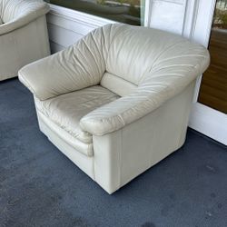 FREE White Leather Chairs 