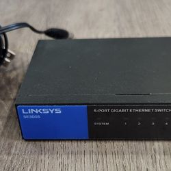 Linksys SE3005 5 Port Gigabit Ethernet Switch