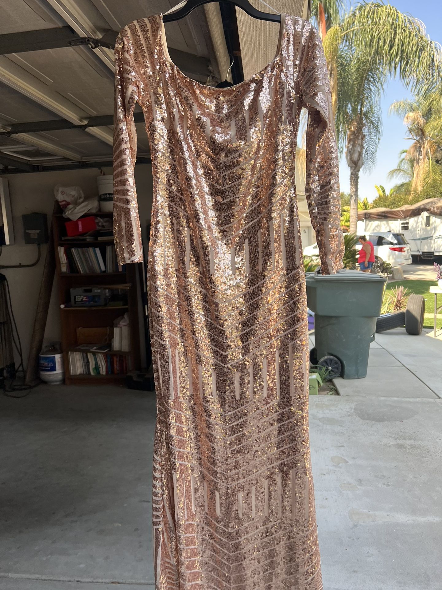 New Formal  Gold Dress l 