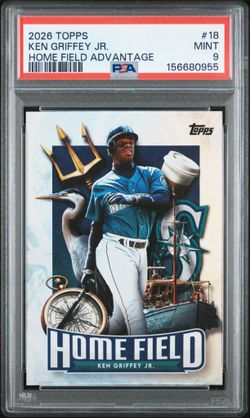 2026 TOPPS HOME FIELD ADVANTAGE #18 KEN GRIFFEY JR. Psa 9