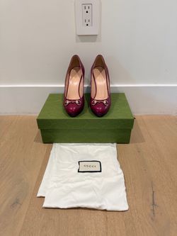 Gucci Horsebit Leather Platform Pumps Size 6