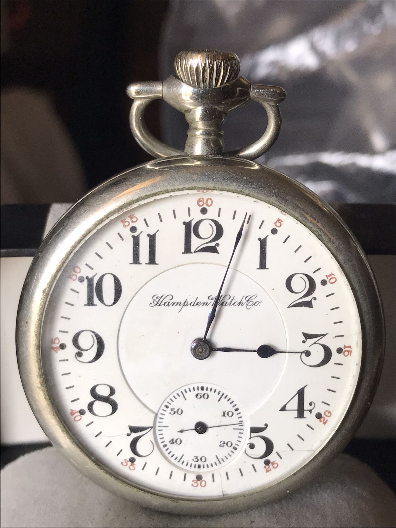 Antique 1915 Hampden “Wm. McKinley” Manual-Wind Pocket Watch