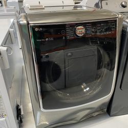 Graphite Steel 9.0 Cu. Ft. Smart WiFi Enabled Electric Dryer With TurboSteam