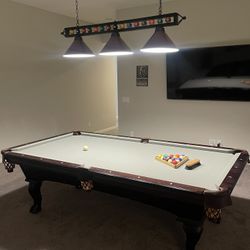 Pool Table With Light 