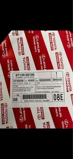 Genuine OEM Lexus / Toyota Cabin Air Filter – Brand New