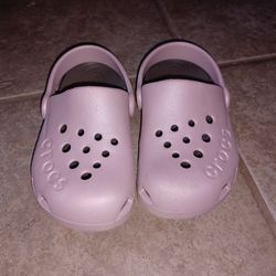Pink Crocs children size 10