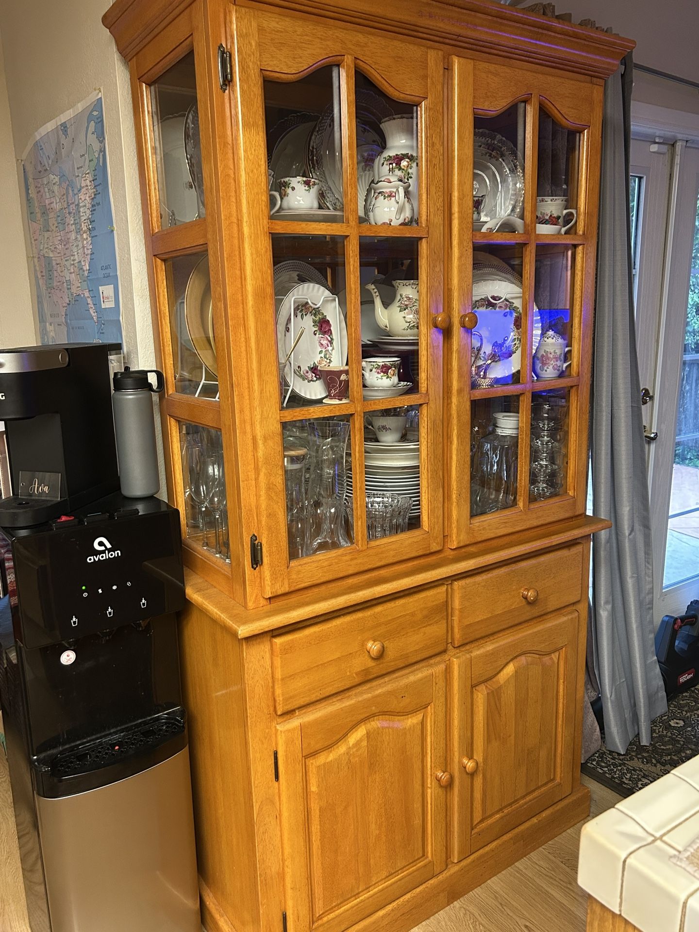 Real Wood China Cabinet