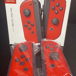 Nintendo Switch Rare Red Joy-Con (L/R) - Mario Odyssey Red controller 