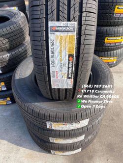 225/70R16 hankook Set of Tires Installed and Balanced Set de Llantas Nuevas Instaladas y Balanceadas
