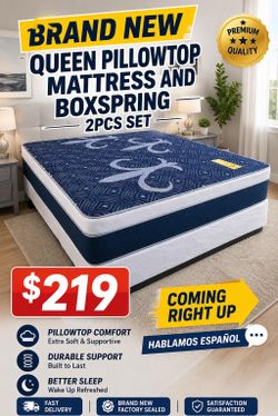 🟢NEW  PILLOWTOP SET $219