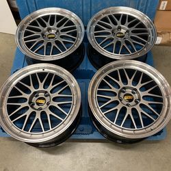 NEW 19” BBS LM STYLE RIMS WHEELS 19x8.5 +38 (5x112) CB: 66.6