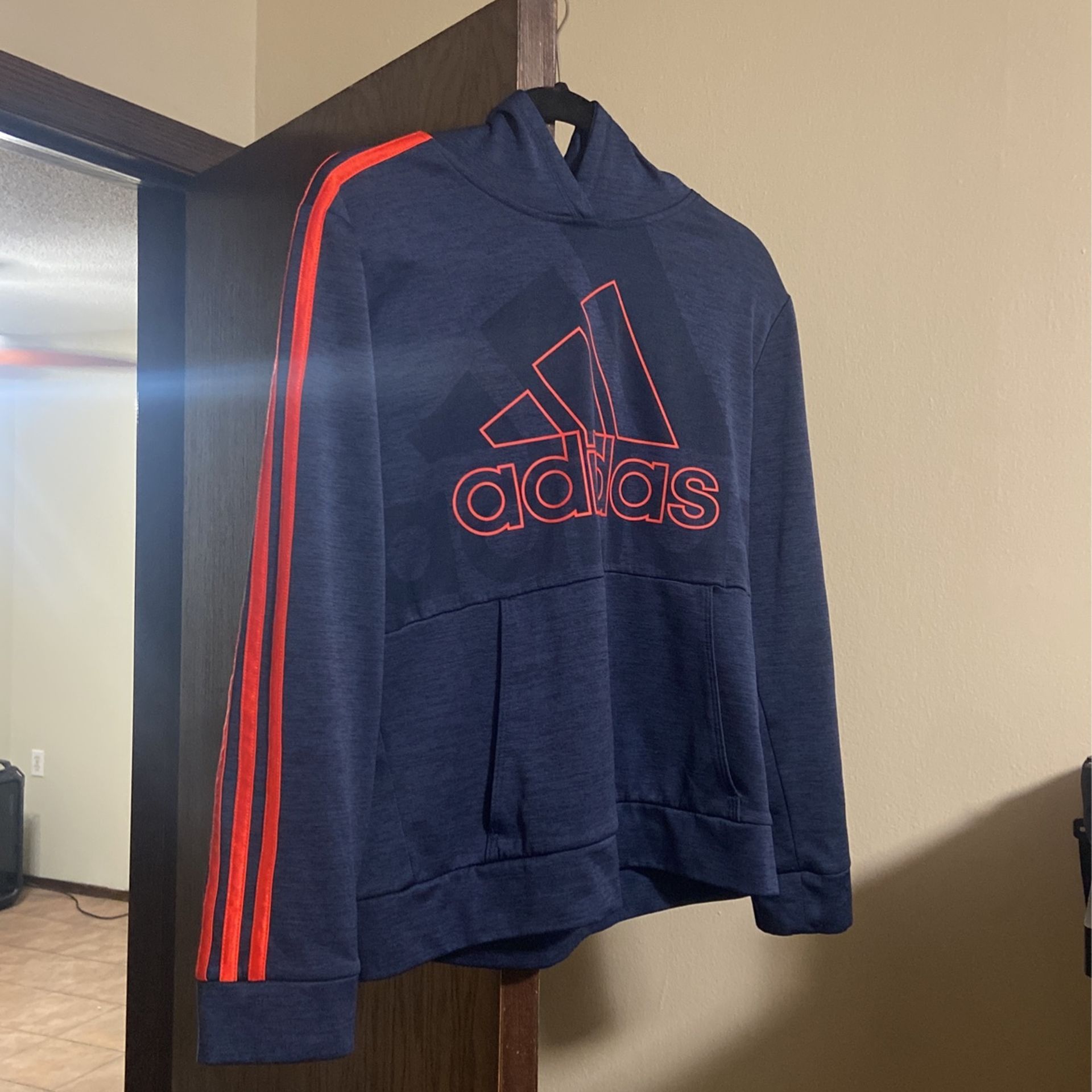 Adidas Hoodie Dark Blue / Ruby Red 