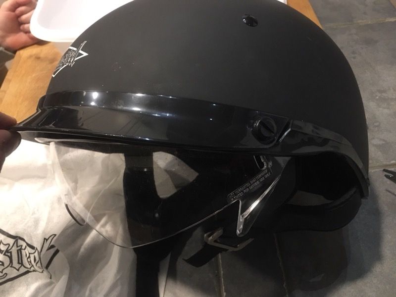 Motorcycle helmet, size small