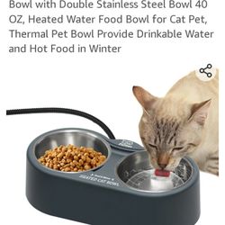 New Heated 40oz Pet Bowl