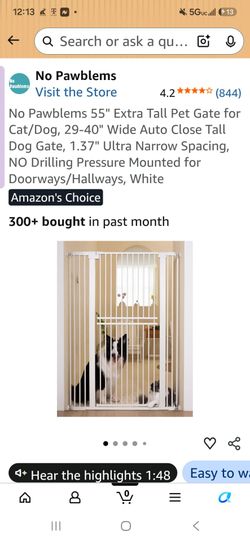Extra tall pet gate. Brand new