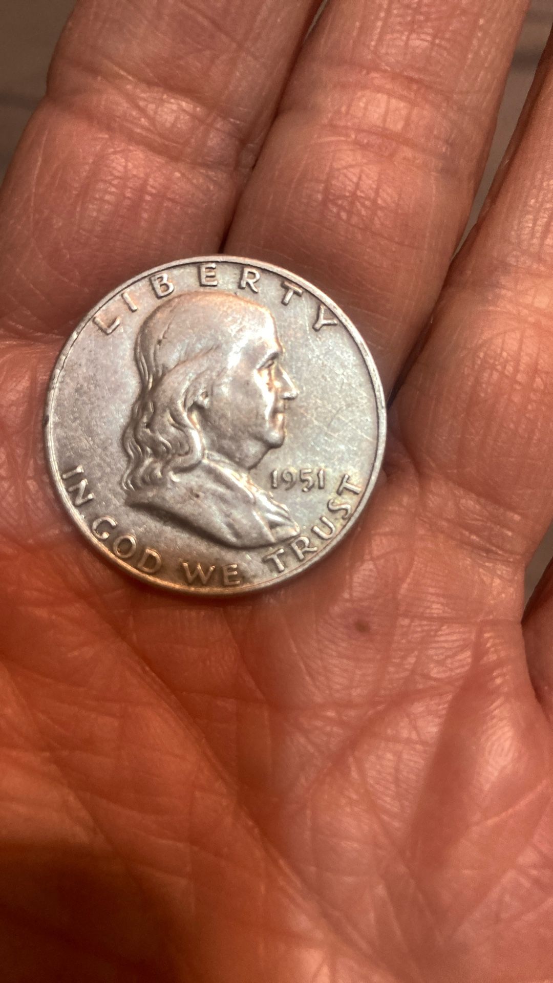 1951 Half Dollar Silver Coin