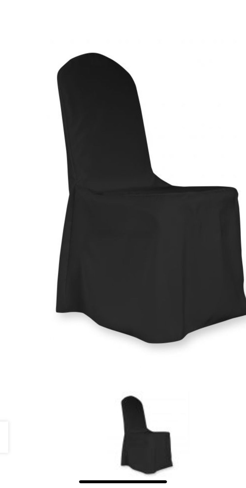 Chair Covers Black Banquet Style