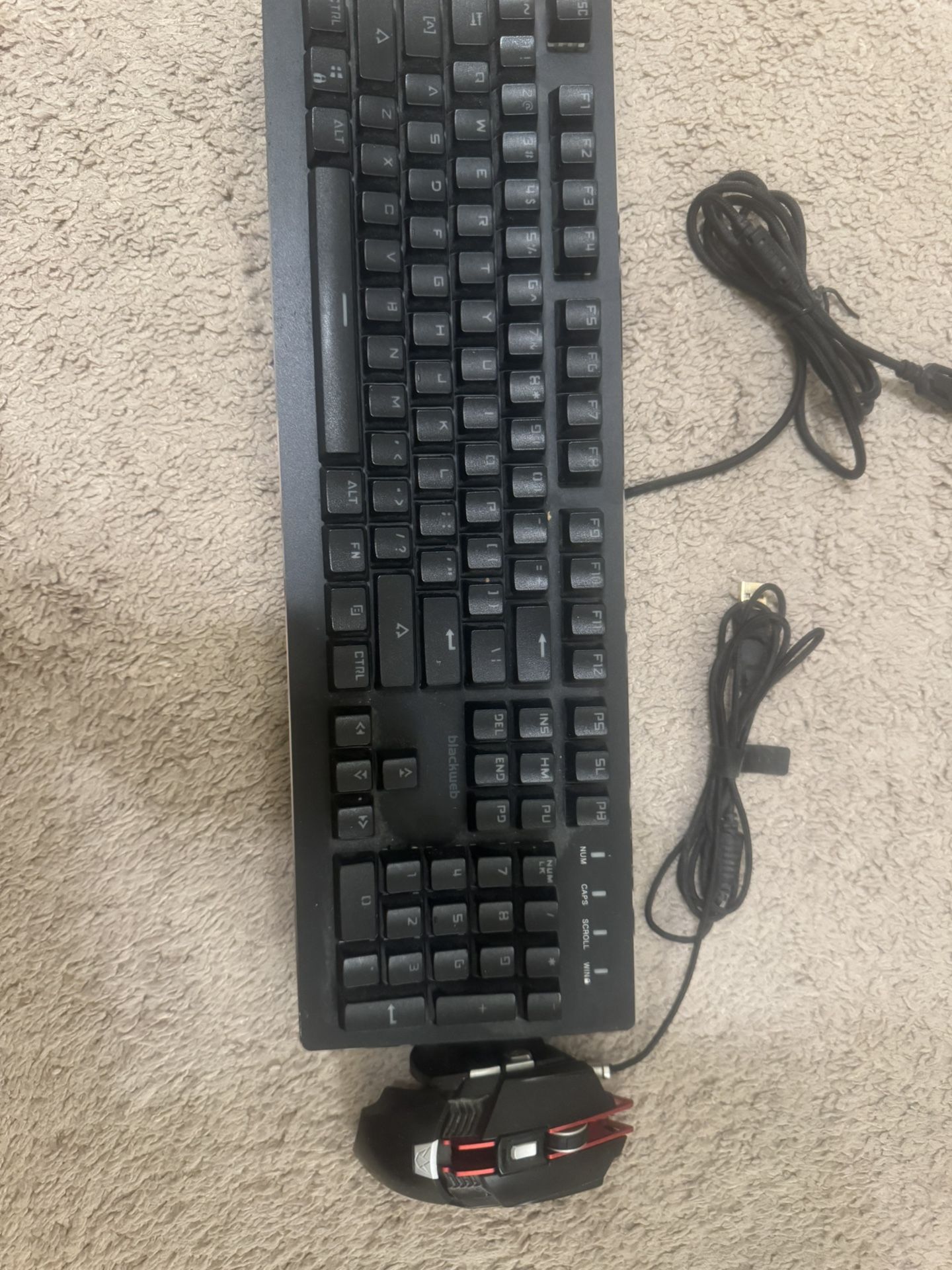 Gaming Mouse and Gaming Keyboard