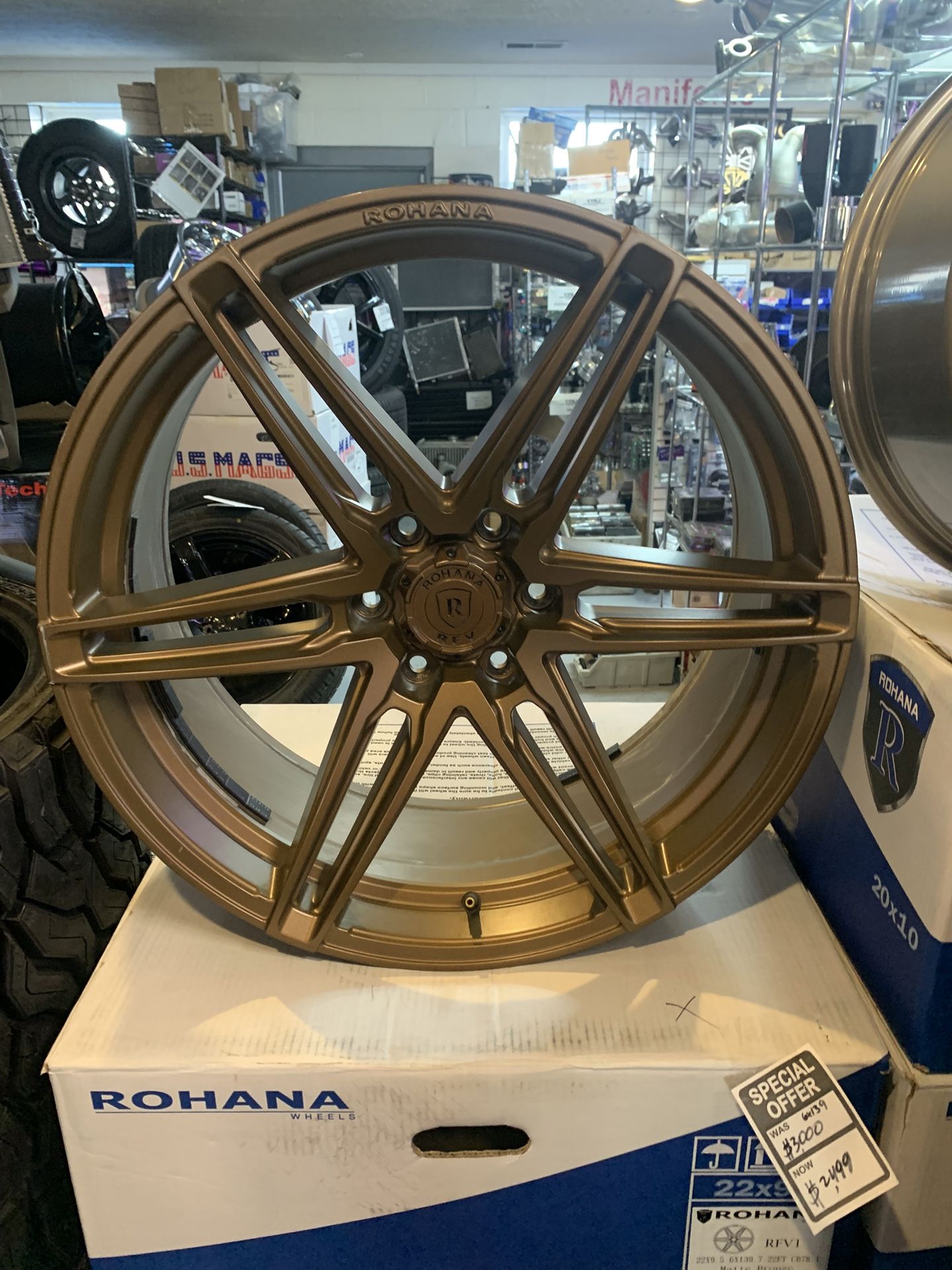Rohana Bronze RFV1 22x9.5 wheels rims 6x139 6x5.5