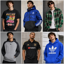 Mixed L clothing Lot Adidas, Dodgers, LAFC, Barbie, Urban Outfitters – 6 Pieces