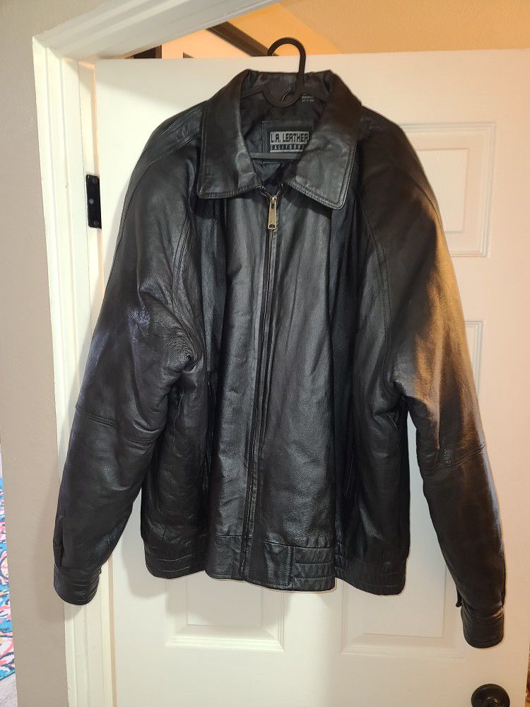 Leather Jacket Size XXXL