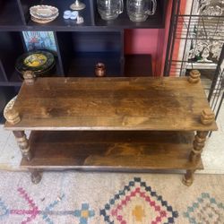 $29 DIY Vintage Accent Table 2 Tier wood