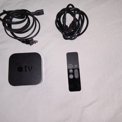Apple Tv with remote, power cord, HDMi included
