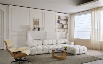 WHITE MODULAR SOFA