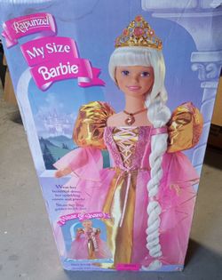 My size barbie rapunzel hotsell