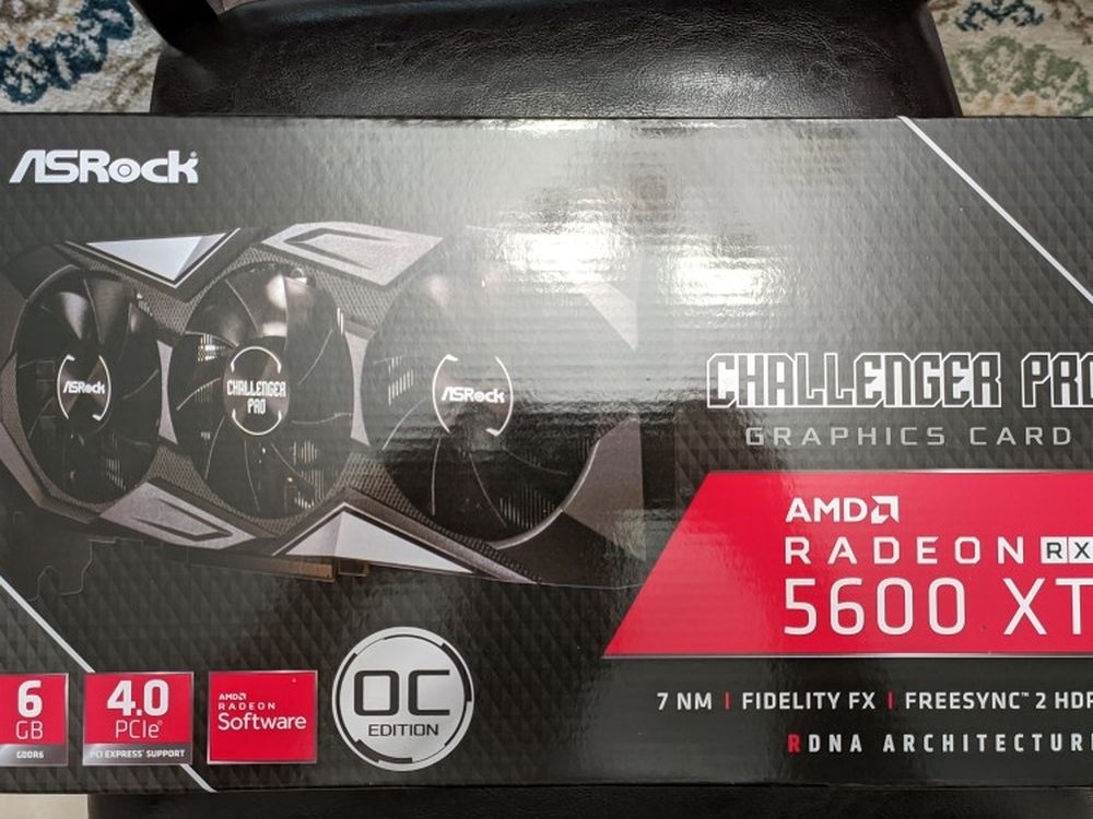 NEW ASRock RX 5600 XT 8GB Challenger Pro Mining Gaming Graphics card GPU