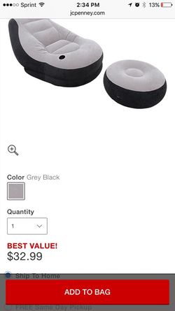 Brand New Inflatable Lounge and ottoman