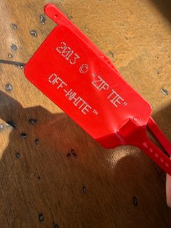 Off-White “Zip Tie” (Red)