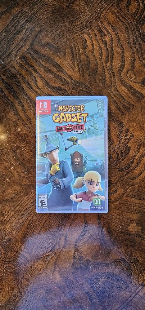 Nintendo Switch Inspector Gadget Mad Time Party Video Game / Collectible / Collector / Memorabilia / Mario Bros / Gaming / Great Gift / Nostalgia 