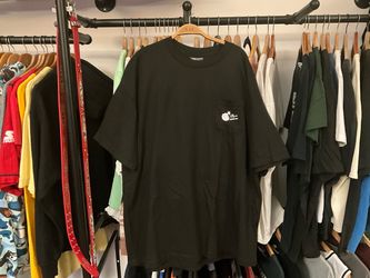 The Hundreds x Aaron Kai Waves Pocket Tee Black Graphic Shirt Sizer 2XL