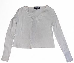 White Long Sleeve Cardigan