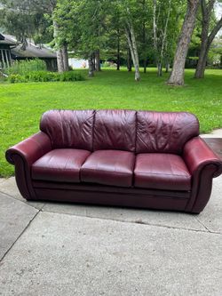 Two full size leather couches