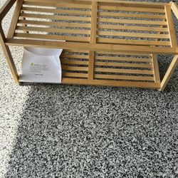 Shoe Rack- Brand new! Bamboo Wood 