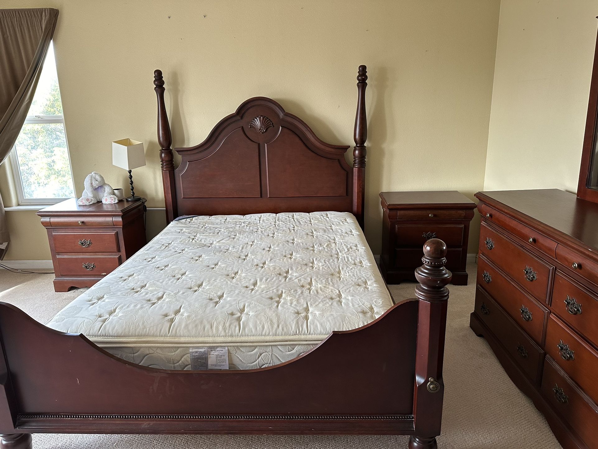 3piece Bed Set. Bed Frame And Two Night Stand