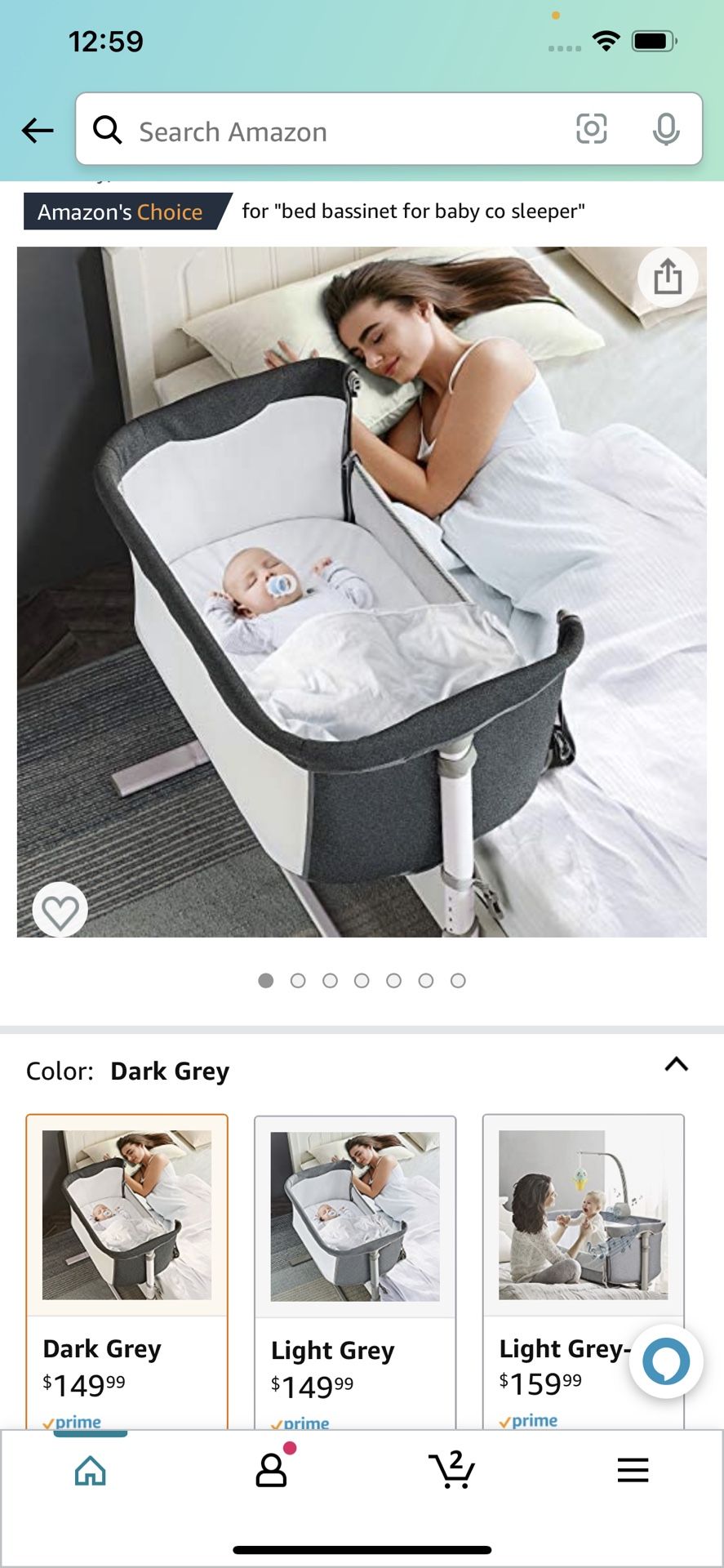 RONBEI baby Bassinet Bedside Sleeper