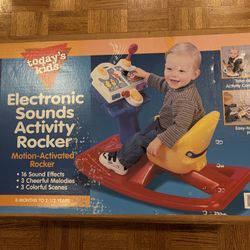 Vintage Today's Kids Activity Rocker In Original Box