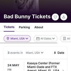 Bad Bunny Most Wanted Tour 5/24 