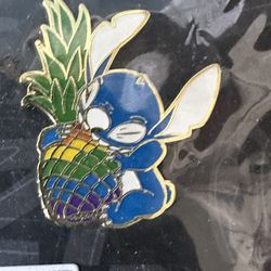 Disney's Lilo & Stitch Rainbow Pineapple Loungefly Enamel Pin 