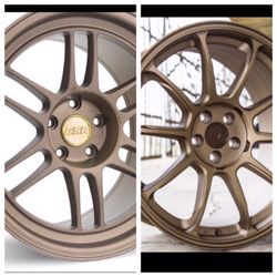 Bronze wheels 18" fit 5x114 5x120 5x100 (only 50 down payment/ no CREDIT CHECK)