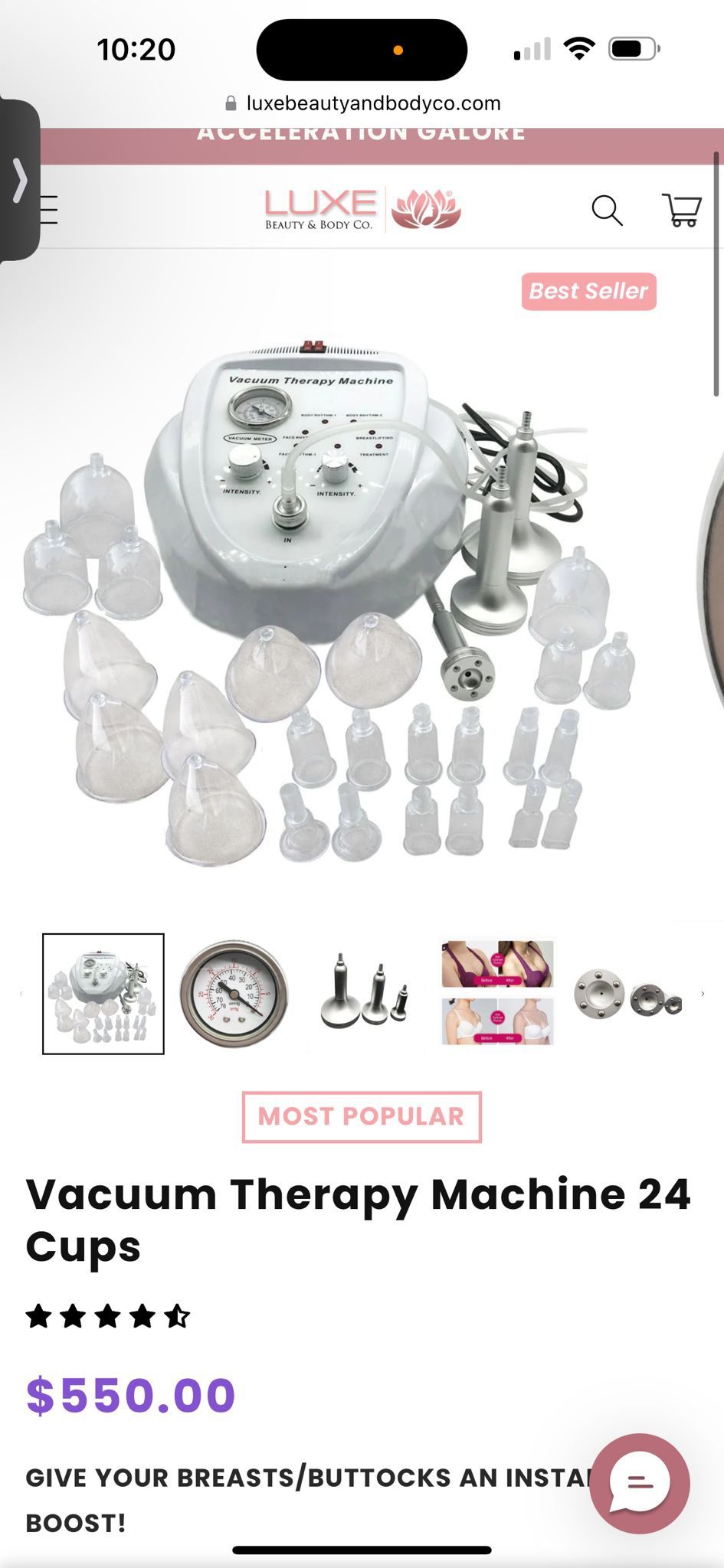 Mini Size Vacuum Cupping Therapy Sets With 24 Qty: Cups And 3 Pumps Adjustable Suction Suction Anc Release Time Selection Vacuum Therapy Machines