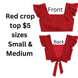 Red Crop Top 