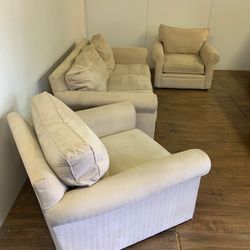 Crate & Barrel Couch Sofa Set *Free Delivery*